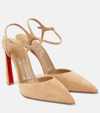 Christian Louboutin Condora Riviera 100 suede slingback pumps