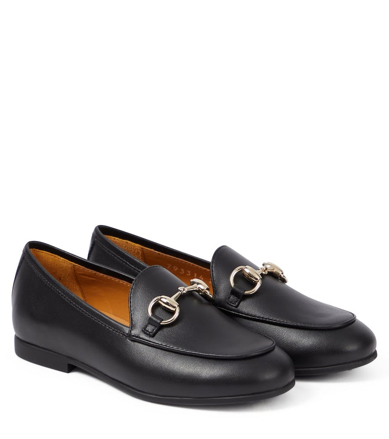 Gucci Kids Horsebit leather loafers