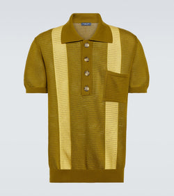 Frescobol Carioca Clemente pointelle cotton polo shirt