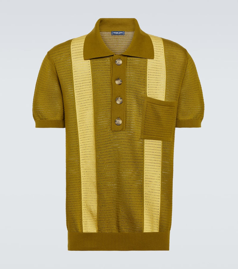 Frescobol Carioca Clemente pointelle cotton polo shirt