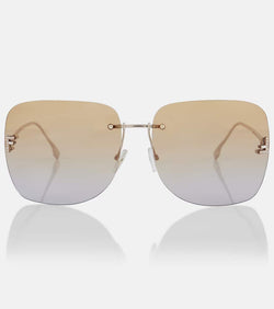 Fendi Fendi First Crystal square sunglasses