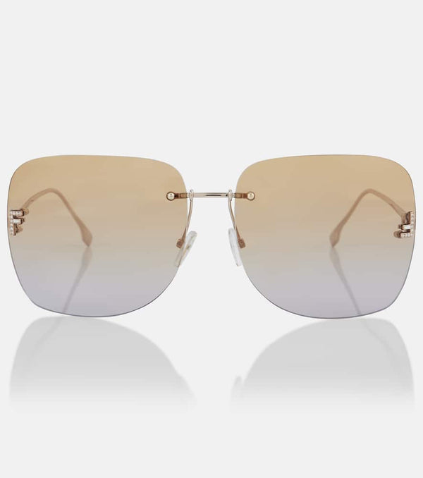 Fendi Fendi First Crystal square sunglasses