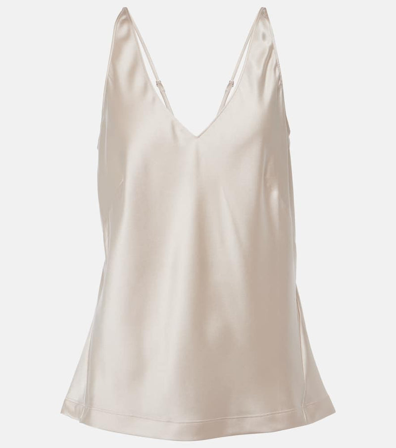 Dorothee Schumacher Sense Of Shine silk-blend satin tank top