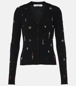 Dorothee Schumacher Embellished Merino embellished wool cardigan