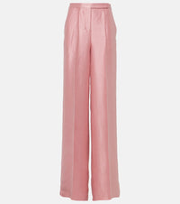 Dorothee Schumacher Slouchy Elegance satin wide-leg pants