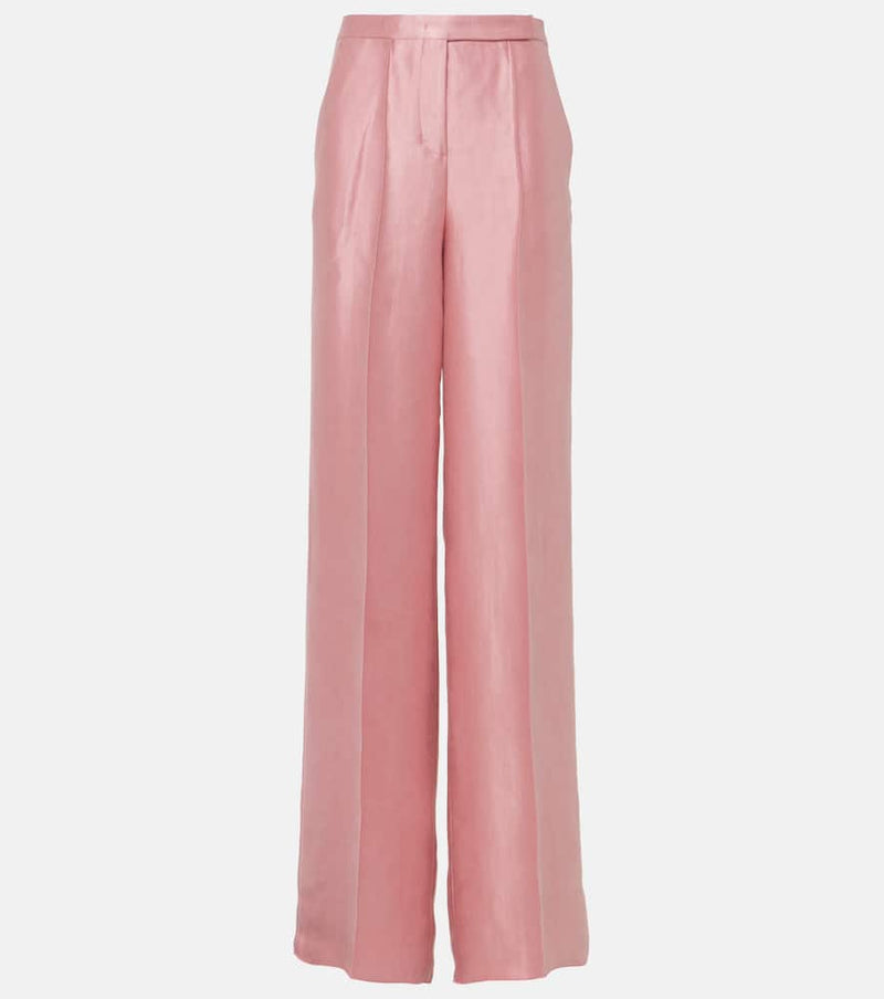 Dorothee Schumacher Slouchy Elegance satin wide-leg pants