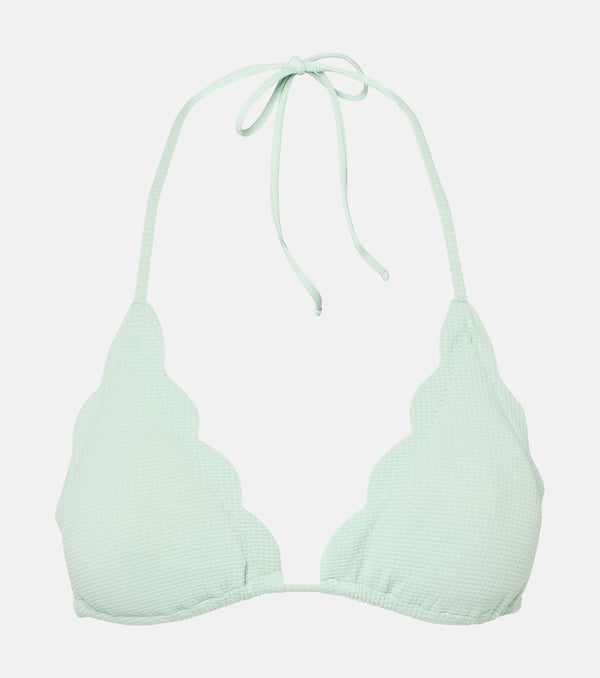 Marysia Broadway scalloped bikini top