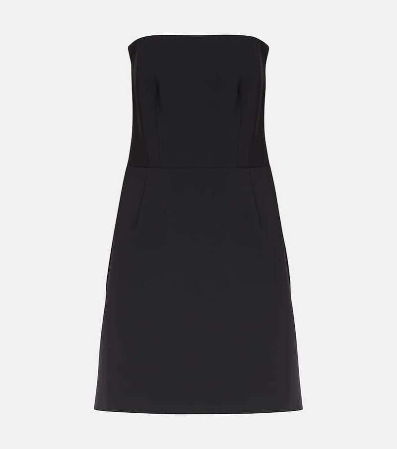 Carolina Herrera Strapless draped minidress