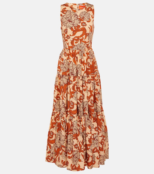 La DoubleJ Printed cotton poplin maxi dress