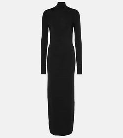 Galvan Iris turtleneck jersey maxi dress