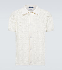 Frescobol Carioca Raul crochet cotton shirt