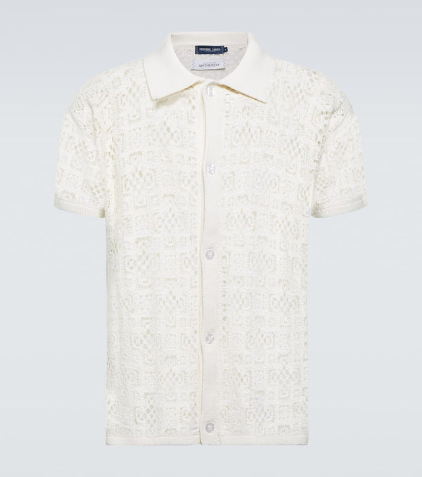 Frescobol Carioca Raul crochet cotton shirt