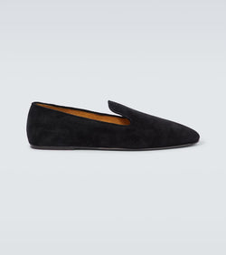 The Row Brent suede loafers