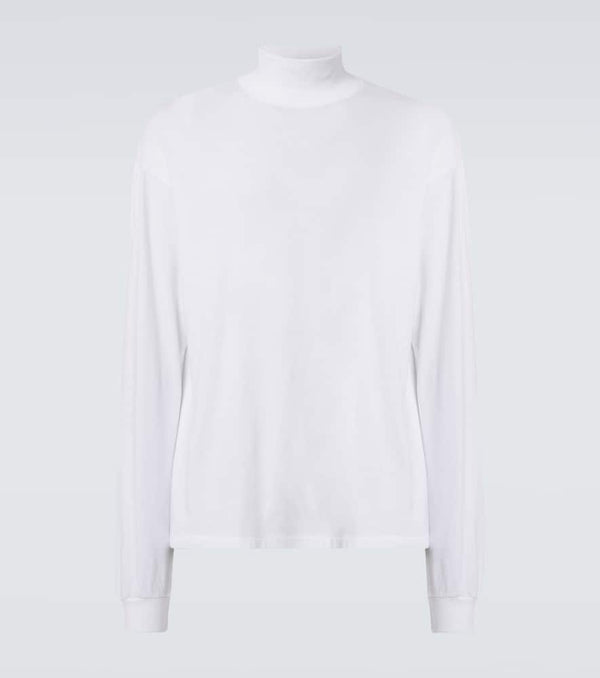 Auralee Seamless cotton jersey turtleneck sweater