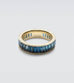 Octavia Elizabeth 18kt gold ring with with topazes