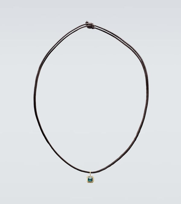 Octavia Elizabeth 18kt gold necklace with tourmaline