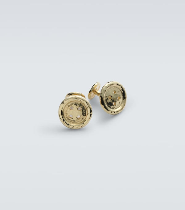 Octavia Elizabeth Button 18kt gold cufflinks