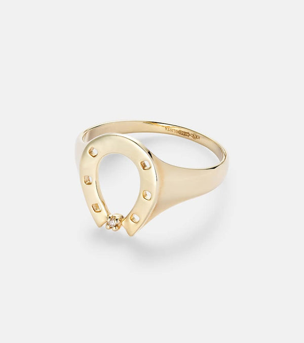 Aliita Horseshoe 9kt ring with diamond