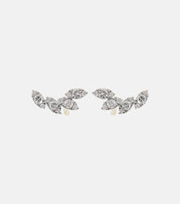 Stone and Strand Muse Tiara 10kt gold earrings with diamonds