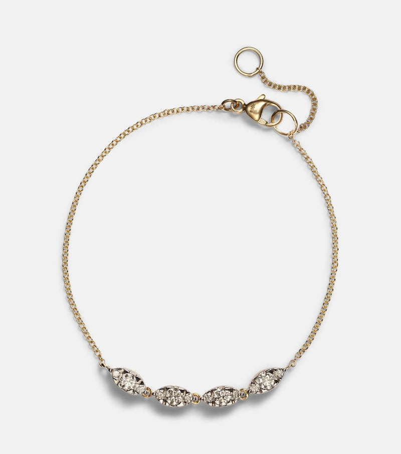 Stone and Strand Muse 10kt gold bracelet with diamonds
