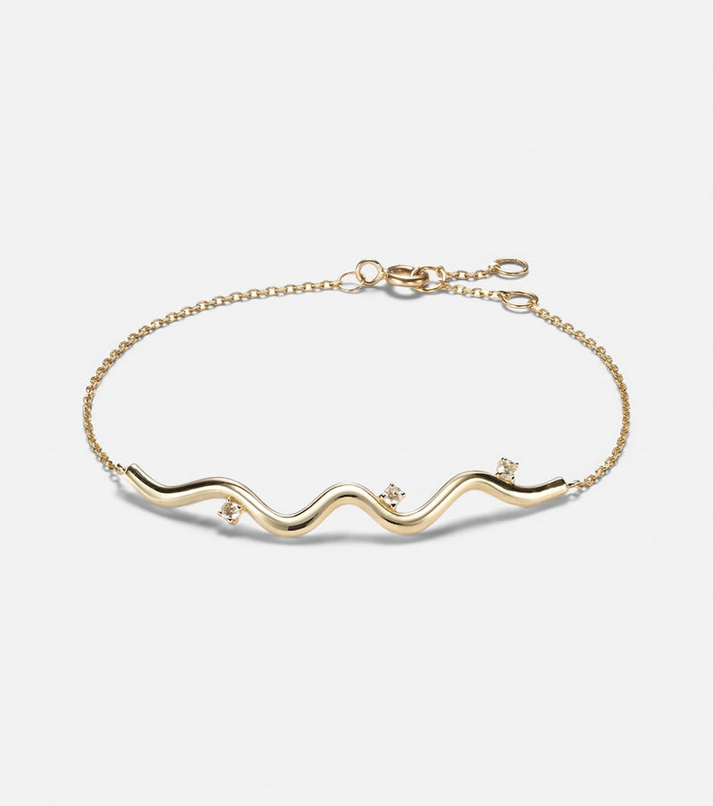 Stone and Strand Harbor Lights 10kt gold bracelet with diamonds