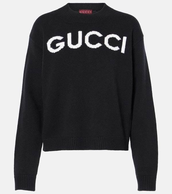 Gucci Logo wool sweatershirt