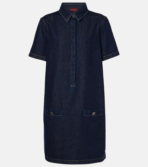 Gucci Interlocking G denim minidress