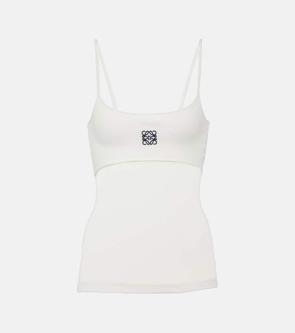 Loewe Anagram cotton-blend jersey tank top