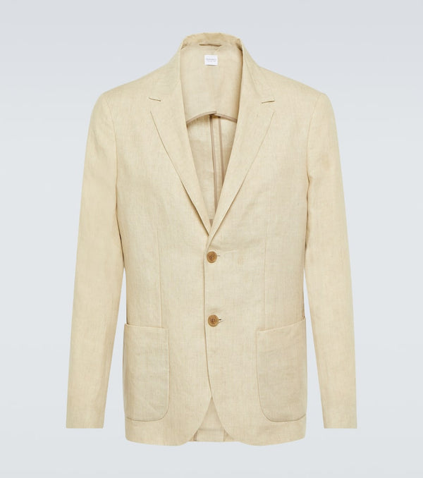 Sunspel Single-breasted linen blazer