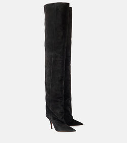 Paris Texas Ines 105 suede over-the-knee boots