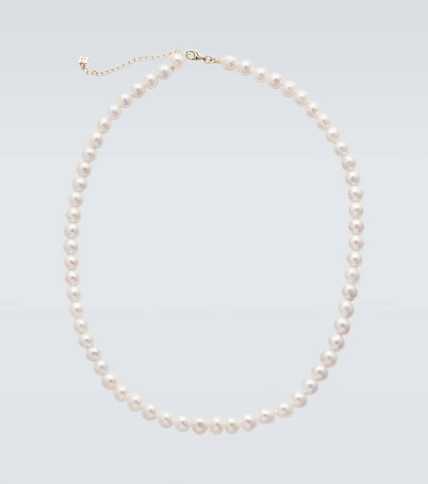 Mateo 14kt gold necklace with freshwater pearls