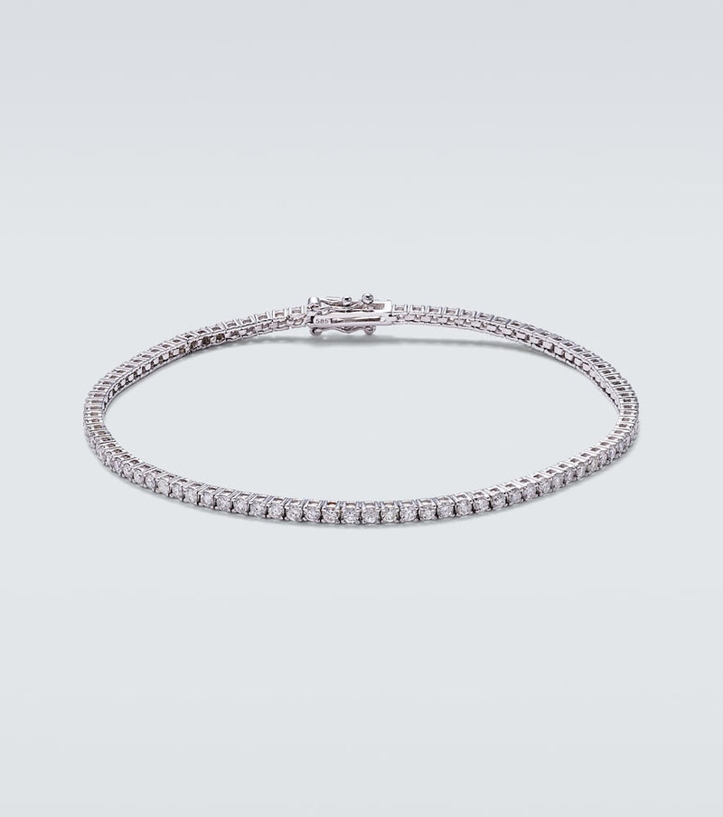 Mateo 14kt white gold tennis bracelet with diamonds