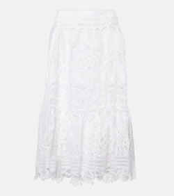 Polo Ralph Lauren Linen lace midi skirt