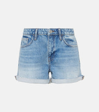 Frame Le Grand Garcon high-rise denim shorts