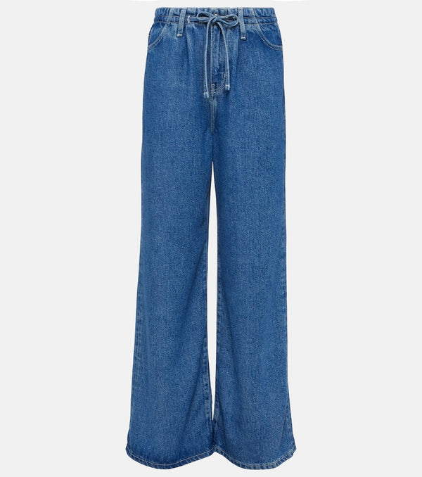 Frame High-rise wide-leg jeans