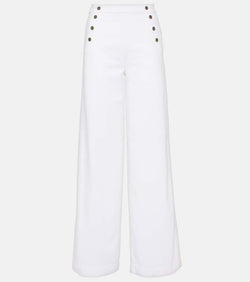 Frame High-rise wide-leg pants