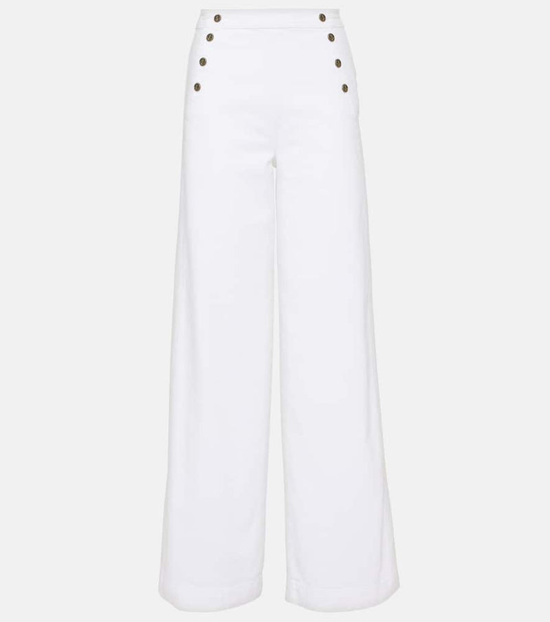 Frame High-rise wide-leg pants