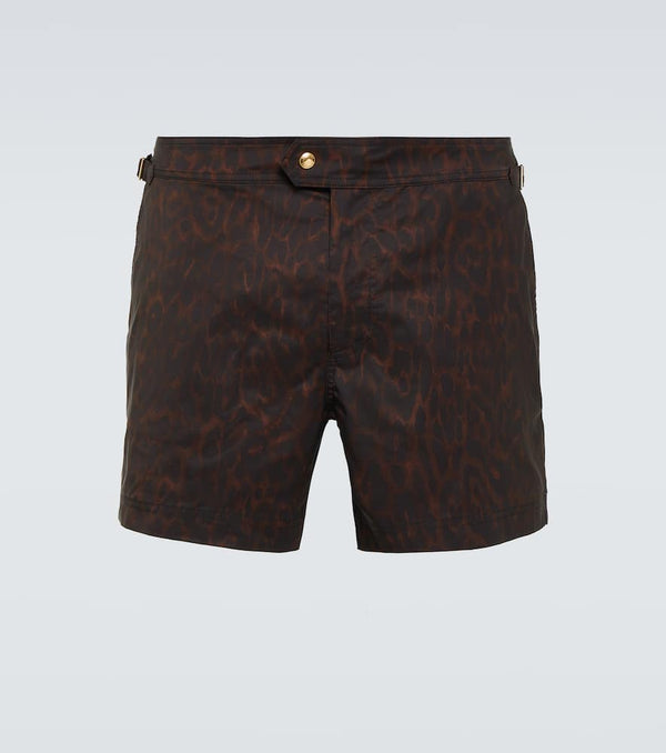 Tom Ford Cheetah-print swim trunks