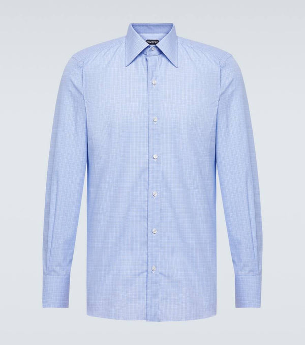 Tom Ford Gingham cotton twill shirt