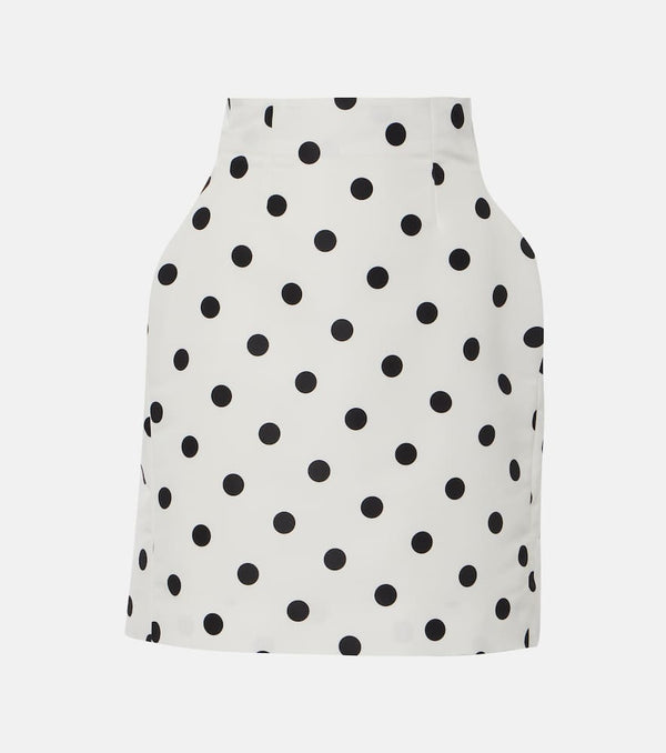 Nina Ricci Polka-dot high-rise taffeta miniskirt