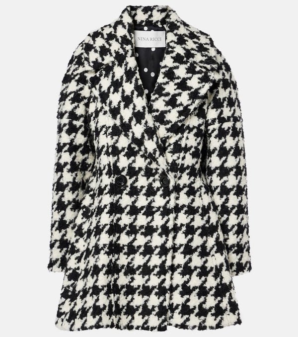 Nina Ricci Houndstooth double-breasted coat