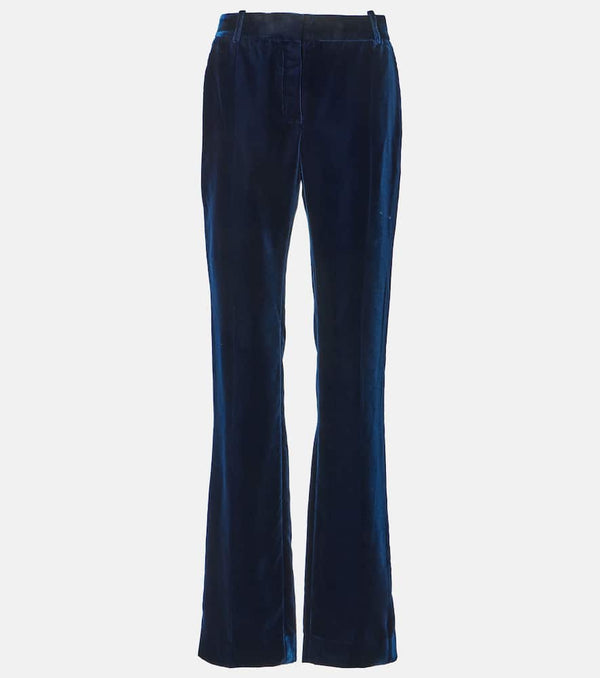 Nina Ricci Fluid velvet straight pants