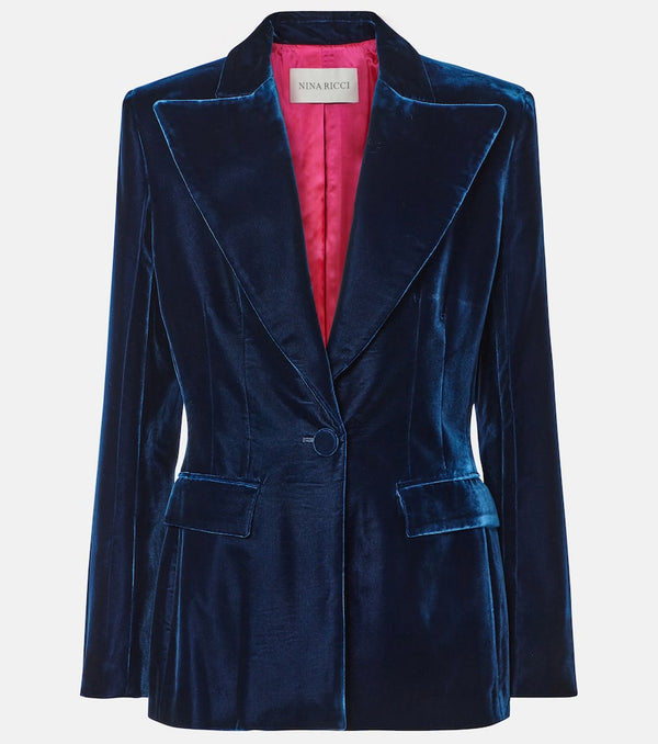 Nina Ricci Fluid velvet blazer