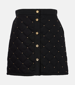 Nina Ricci Embellished denim miniskirt