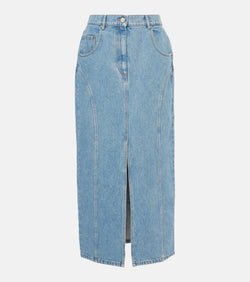 Nina Ricci Denim midi skirt