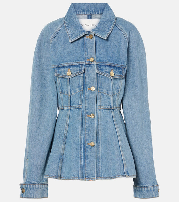 Nina Ricci Peplum denim jacket