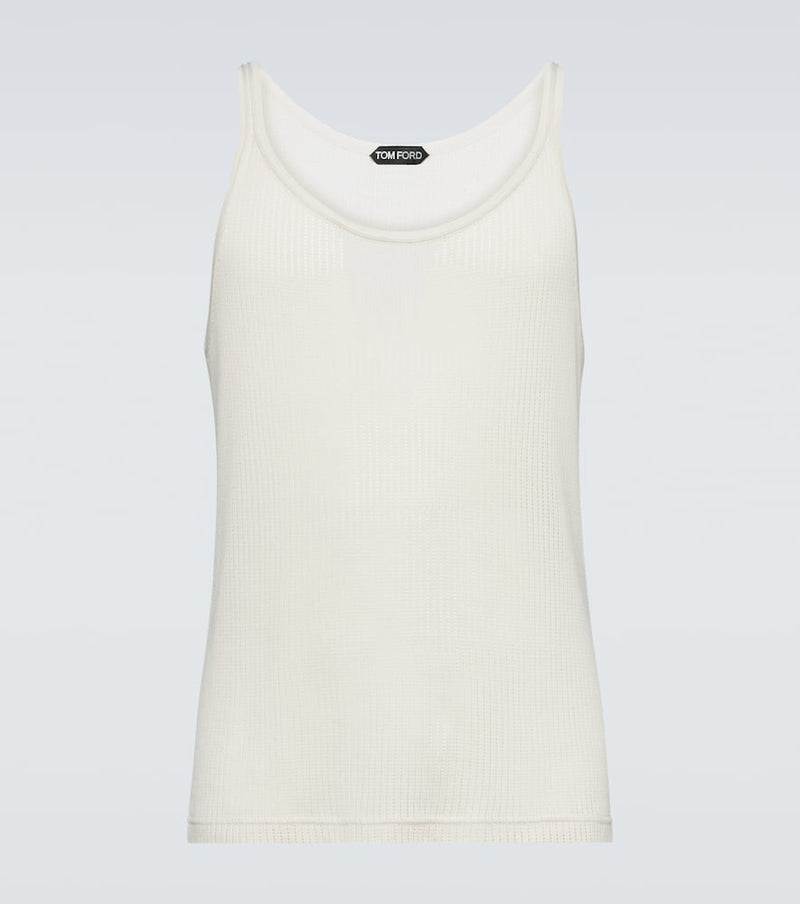 Tom Ford Pointelle silk tank top