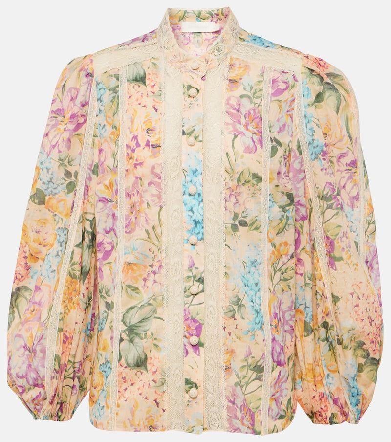 Zimmermann Halliday floral cotton blouse