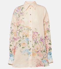 Zimmermann Halliday floral linen shirt