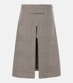 Courrèges Prince of Wales midi skirt